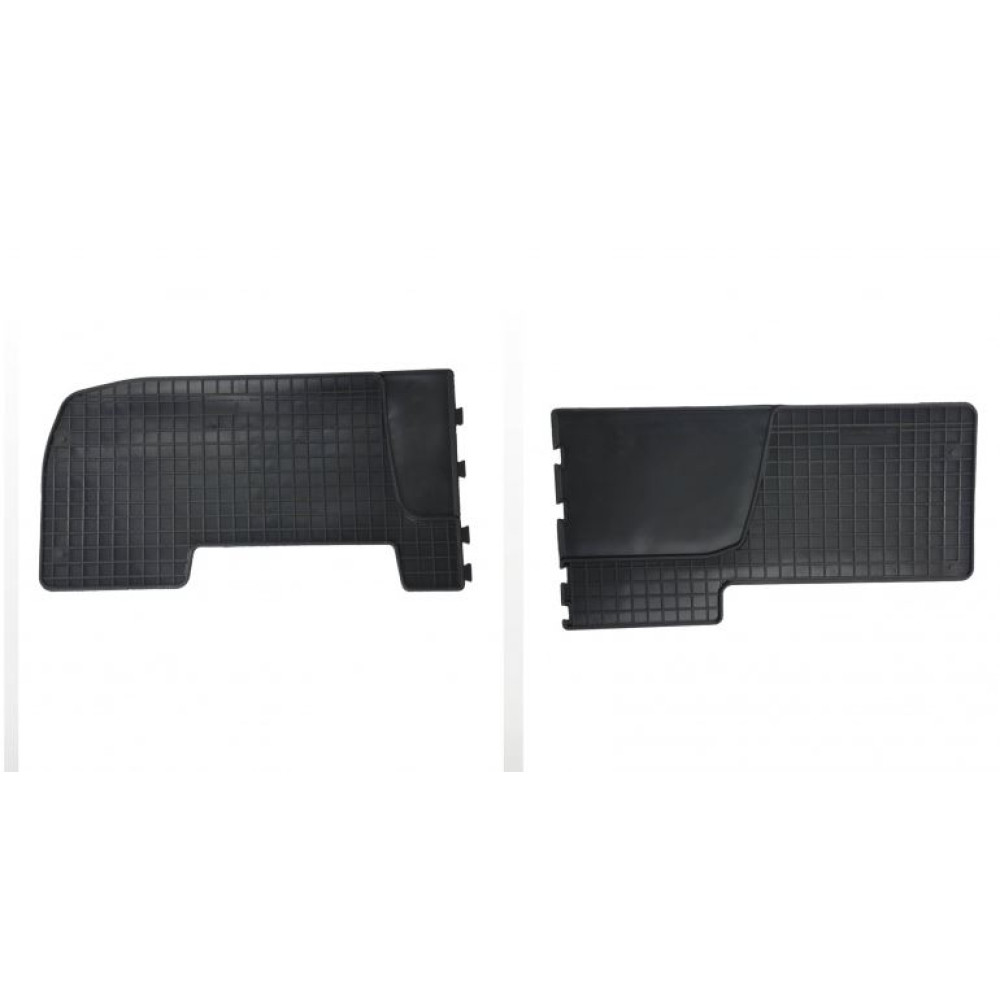 Car rubber floor mats black OPEL VIVARO 2nd row (2001-2014) NEGRO