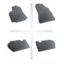 Car rubber floor mats black PEUGEOT PARTNER (5s.)(2008-...) NEGRO