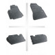 Car rubber floor mats black PEUGEOT PARTNER (5s.)(2008-...) NEGRO