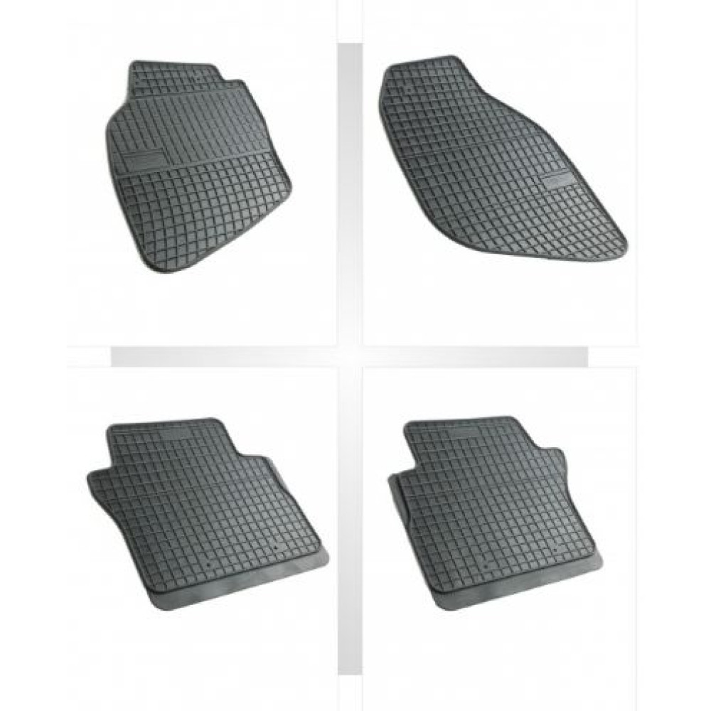 Car rubber floor mats black HONDA JAZZ (2002-2008) NEGRO