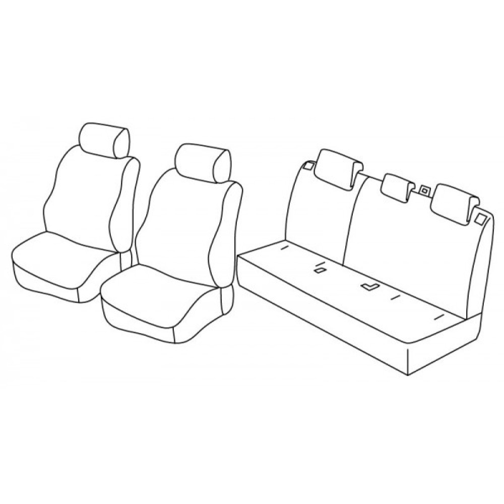 Car seat covers *HARMONY* MAZDA CX-3 (2015-...)