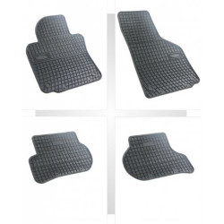 Car rubber floor mats black VOLKSWAGEN JETTA (2005-2010) NEGRO