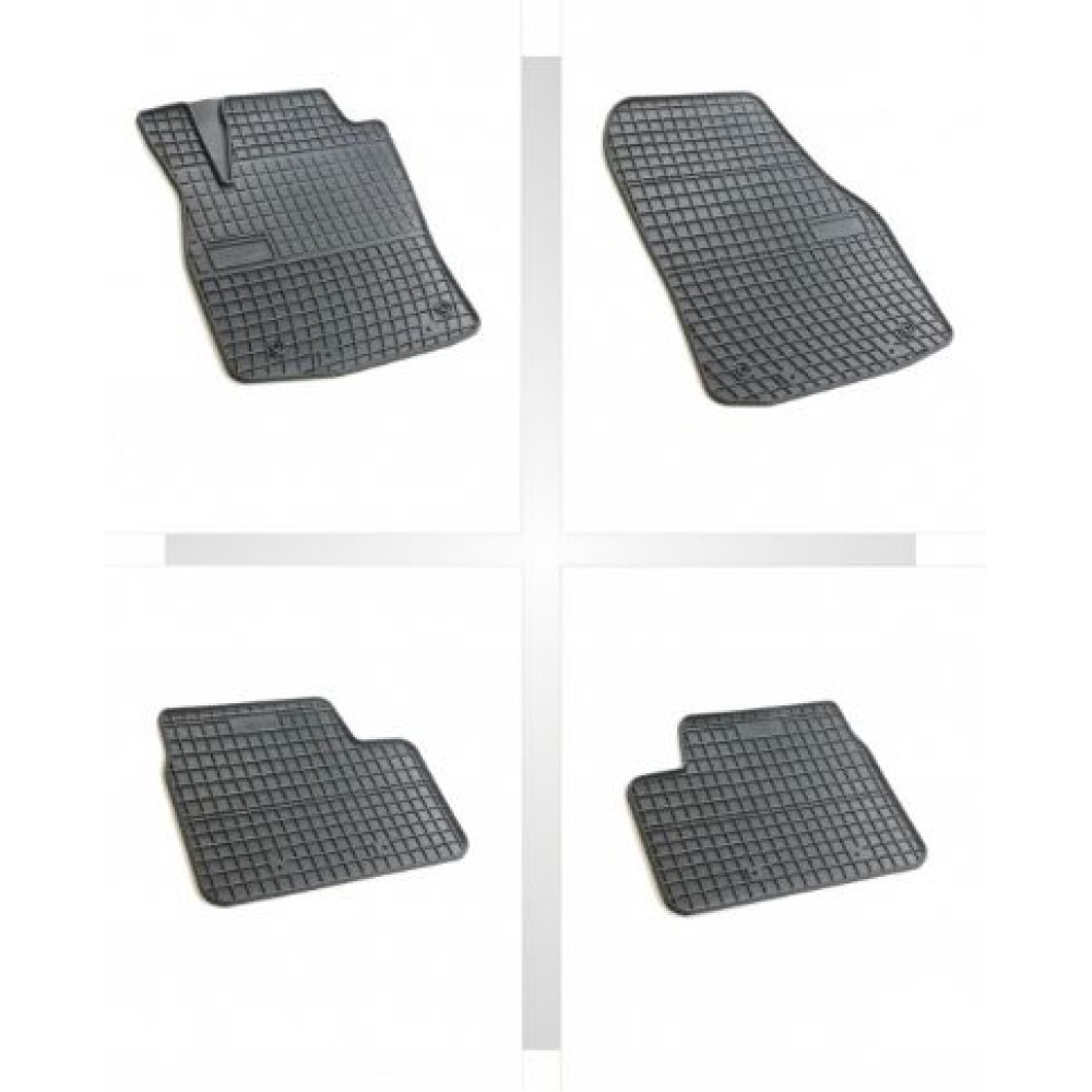 Car rubber floor mats black OPEL ASTRA H (2004-2009) NEGRO