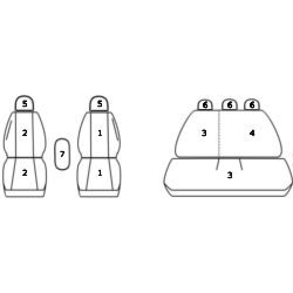 Car seat covers *COMFORT* PEUGEOT 301 Facelift (2017-...)