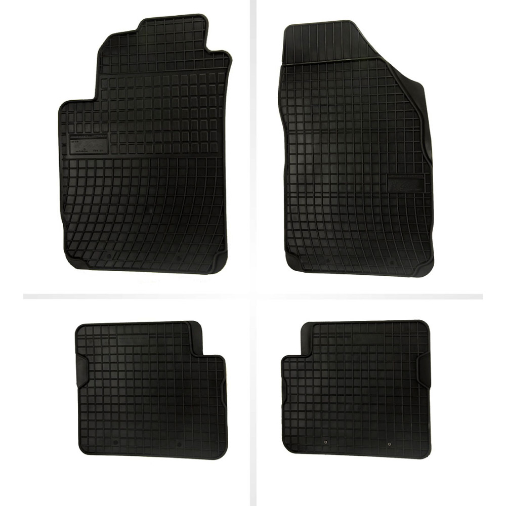 Car rubber floor mats black FIAT STILO (2002-2007) NEGRO