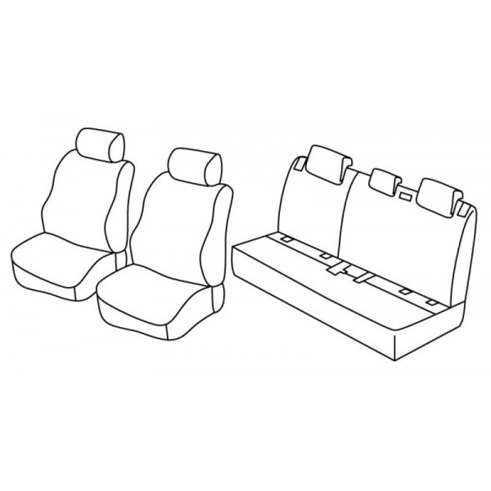 Car seat covers *HARMONY* HYUNDAI i20 II (2015-...)