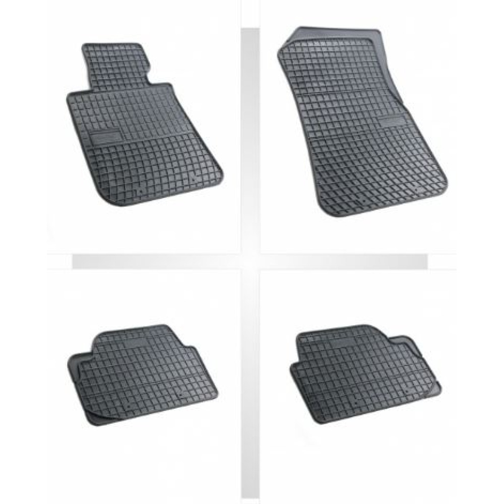 Car rubber floor mats black BMW 1 E82 (2007-...) NEGRO