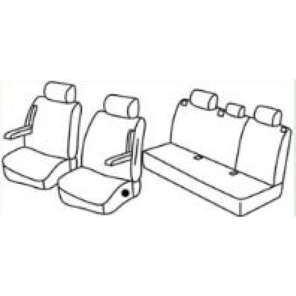 Car seat covers *HARMONY* SUBARU FORESTER (2003-2008)