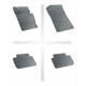 Car rubber floor mats black BMW X3 E83 (2004-2010) NEGRO