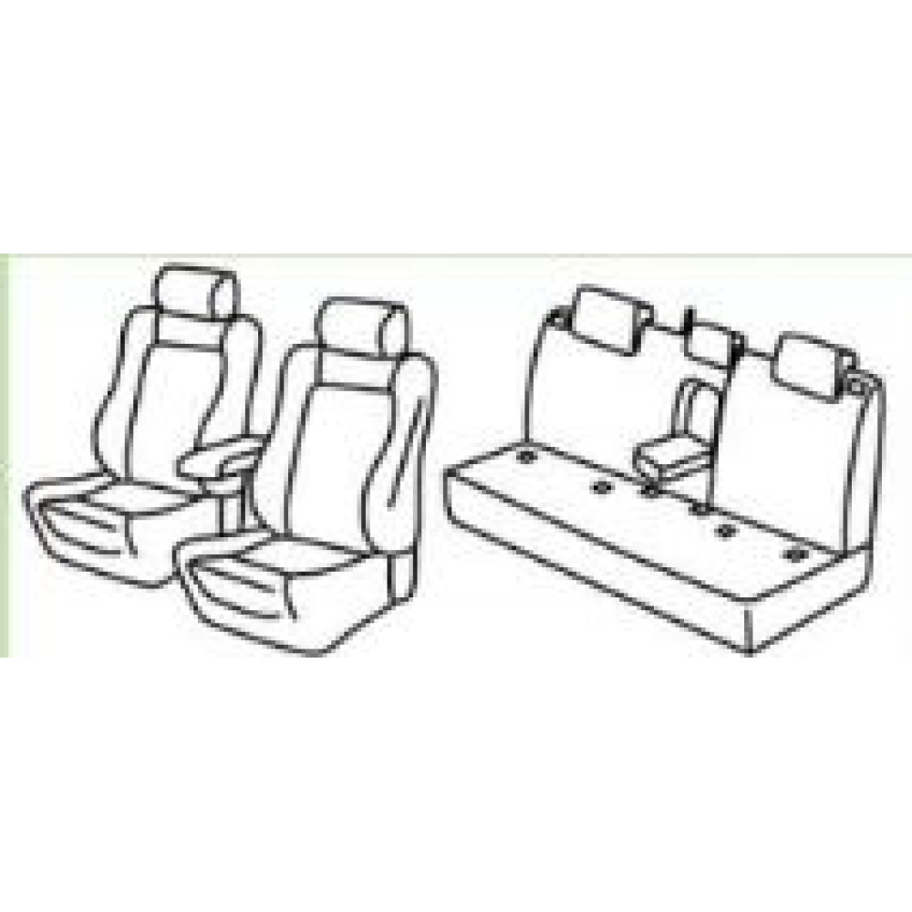 Car seat covers *HARMONY* SUBARU XV II (2017-...)