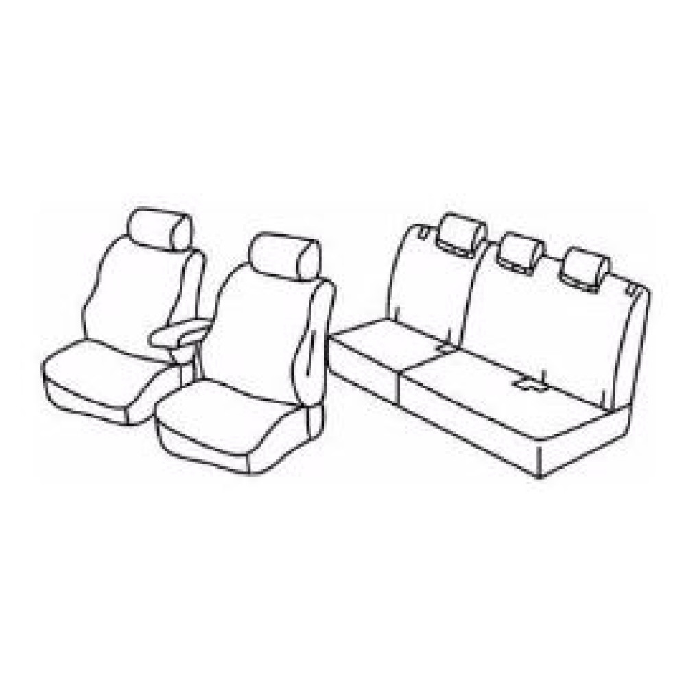 Car seat covers *HARMONY* HONDA JAZZ (2015-...)