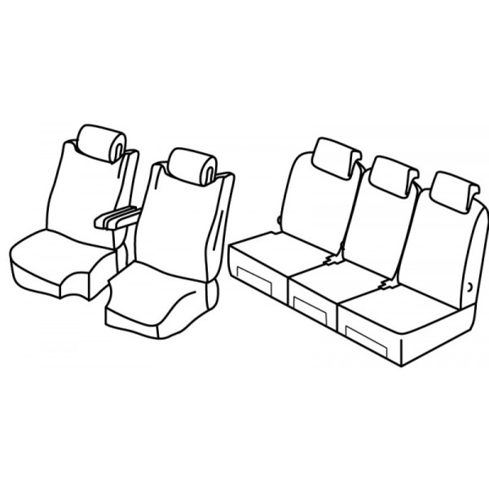 Car seat covers *HARMONY* CITROEN C4 Picasso (5s.)(2013-...)