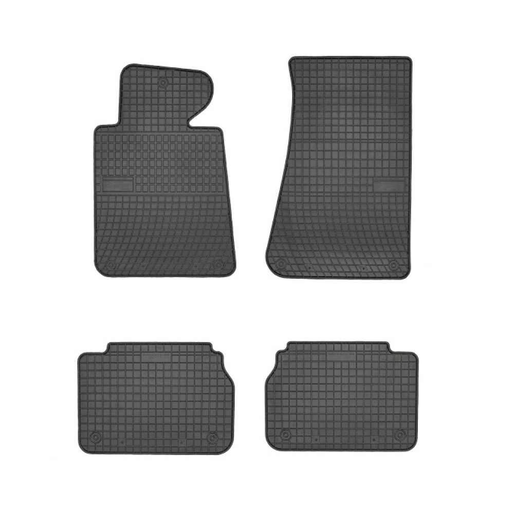 Car rubber floor mats black BMW 5 E34 (1988-1995) NEGRO