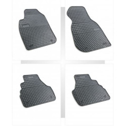 Car rubber floor mats black AUDI A6 (1997-2004) NEGRO