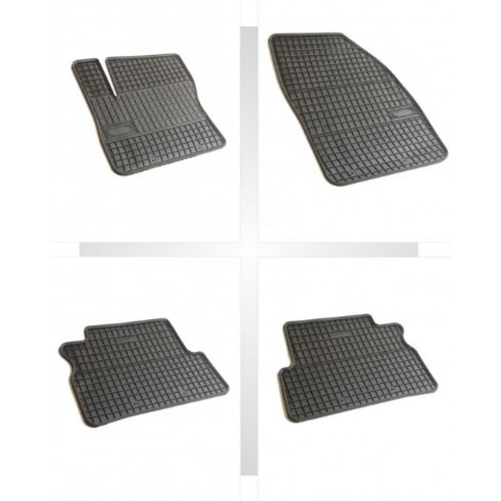Car rubber floor mats black FORD C-MAX (2003-2010) NEGRO