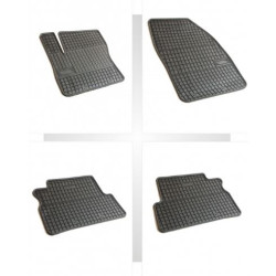 Car rubber floor mats black FORD C-MAX (2003-2010) NEGRO