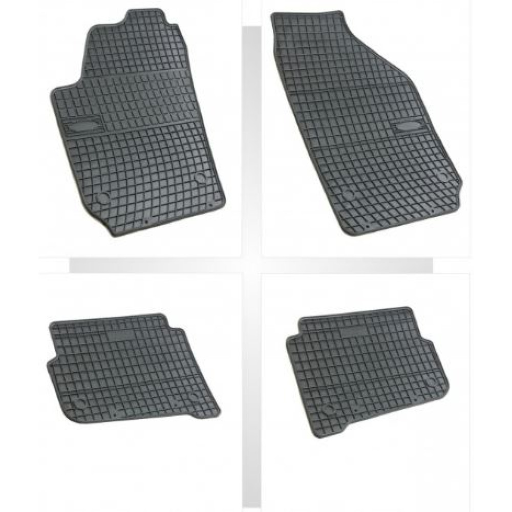 Car rubber floor mats black SEAT IBIZA (2002-2008) NEGRO