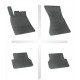 Car rubber floor mats black AUDI A6 (2011-...) NEGRO
