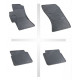 Car rubber floor mats black SUBARU IMPREZA (2007-2011) NEGRO