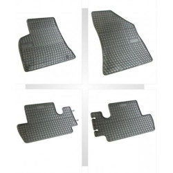 Car rubber floor mats black PEUGEOT 3008 (2009-...) NEGRO