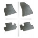 Car rubber floor mats black PEUGEOT 3008 (2009-...) NEGRO
