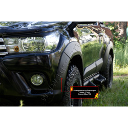 Wheel arch extenders TOYOTA HILUX (25 mm)(2015-2018) RT061002