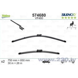 Car wiper blades VALEO SILENCIO X-TRM FORD GALAXY (2006-2015) VF480