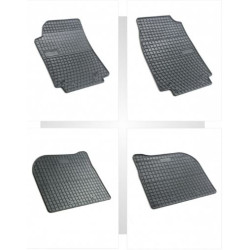 Car rubber floor mats black AUDI A6 (1994-1997) NEGRO