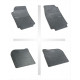 Car rubber floor mats black AUDI A6 (1994-1997) NEGRO