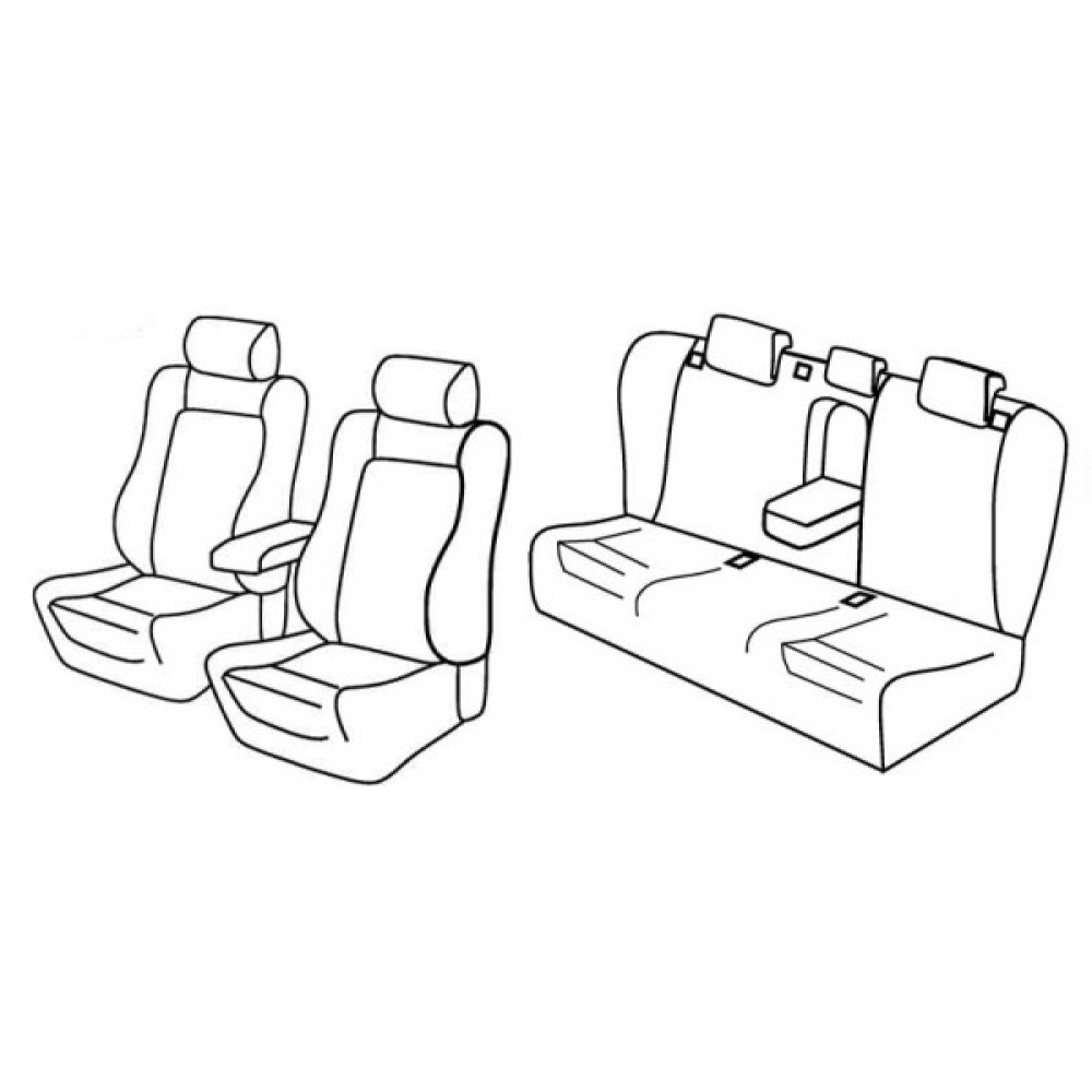 Car seat covers *HARMONY* AUDI A6 Avant (2011-...)