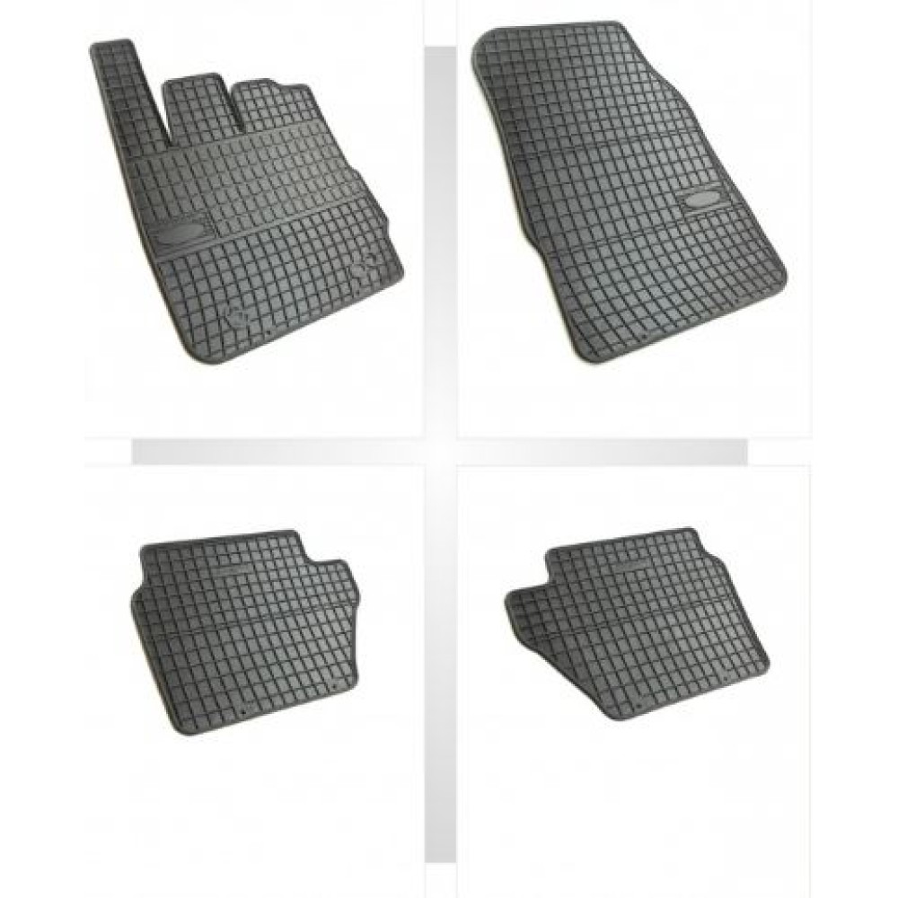 Car rubber floor mats black FORD FIESTA (2008-...) NEGRO