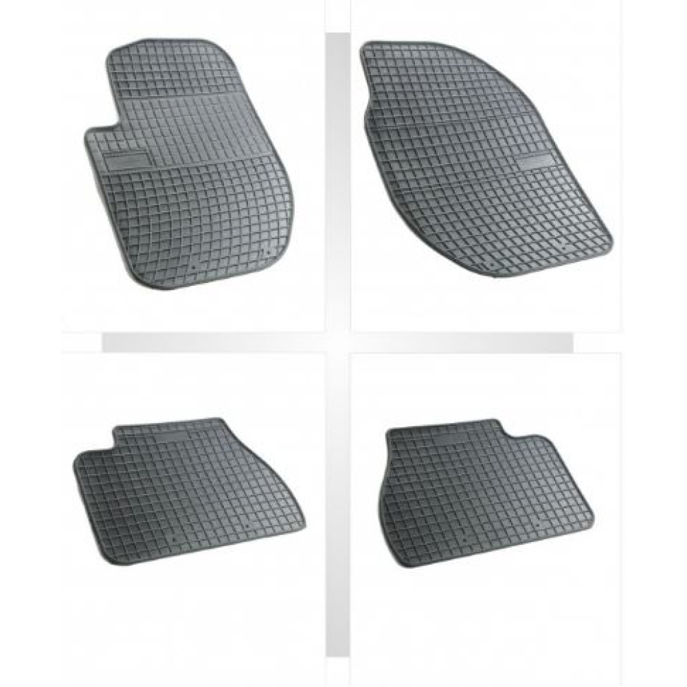 Car rubber floor mats black LAND ROVER FREELANDER I (1996-2006) NEGRO