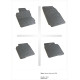 Car rubber floor mats black NISSAN NOTE (2006-2013) NEGRO