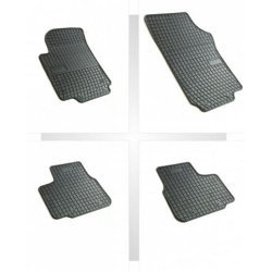 Car rubber floor mats black SEAT Mii (2011-...) NEGRO