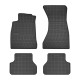 Car rubber floor mats black AUDI A4 (2016-...) NEGRO