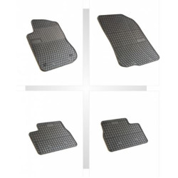 Car rubber floor mats black PEUGEOT 208 (2012-...) NEGRO