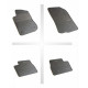 Car rubber floor mats black PEUGEOT 208 (2012-...) NEGRO