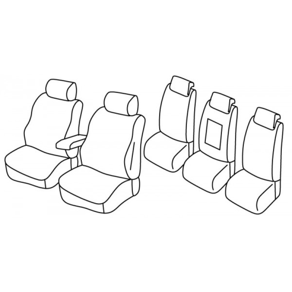 Car seat covers *HARMONY* VOLKSWAGEN TOURAN III COMFORTLINE (5s.)(2015-...)
