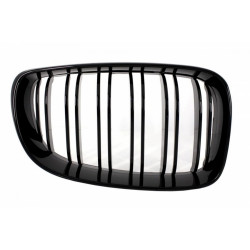 Front grills black gloss BMW 1 E81/E82/E87 Facelift Double Stripe M Design Piano Black (2007-2011) 40414