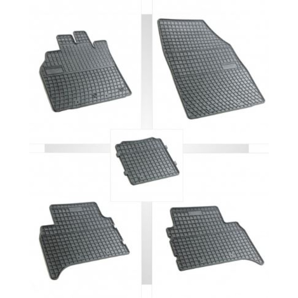 Car rubber floor mats black  RENAULT SCENIC III (2009-...) NEGRO