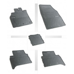 Car rubber floor mats black  RENAULT SCENIC III (2009-...) NEGRO