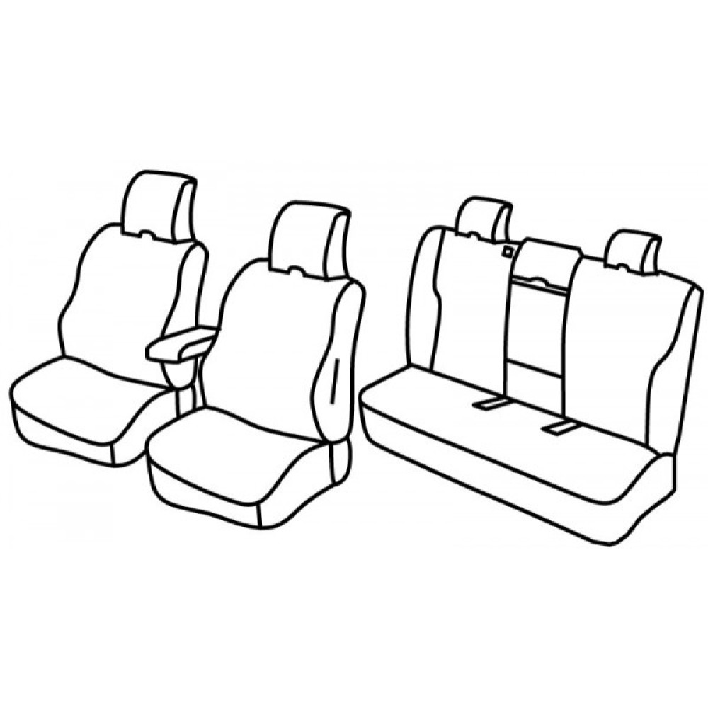 Car custom seat covers *HARMONY* VOLVO V60 (2010-2013)