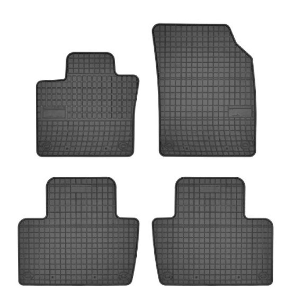 Car rubber floor mats black VOLVO XC90 II (2015-...) NEGRO