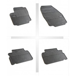 Car rubber floor mats black FORD S-MAX (2006-2015) NEGRO