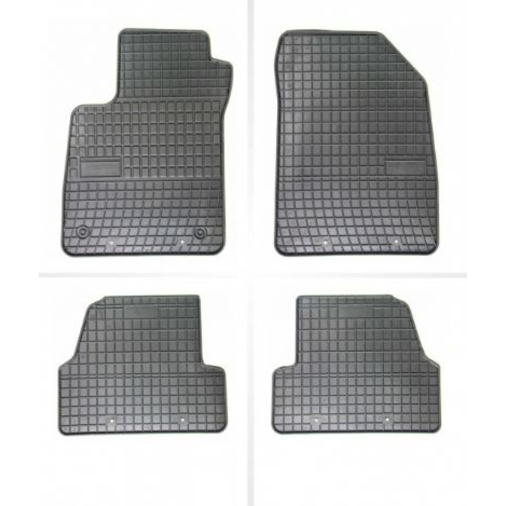Car rubber floor mats black CHEVROLET TRAX (2012-...) NEGRO