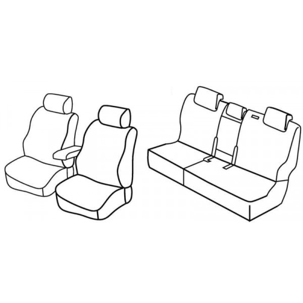 Car seat covers *HARMONY* HYUNDAI SANTA FE III (2012-...)