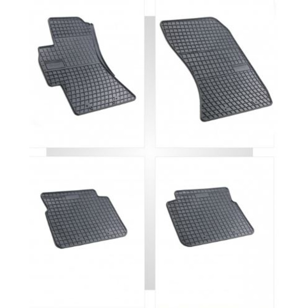 Car rubber floor mats black SUBARU LEGACY (2004-2009) NEGRO