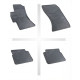 Car rubber floor mats black SUBARU LEGACY (2004-2009) NEGRO