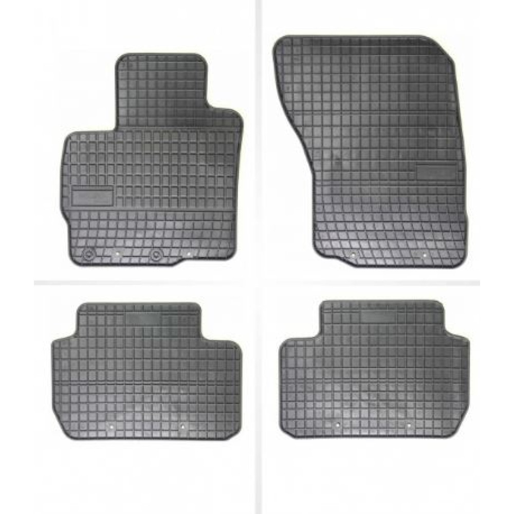 Car rubber floor mats black MITSUBISHI OUTLANDER III (2012-...) NEGRO