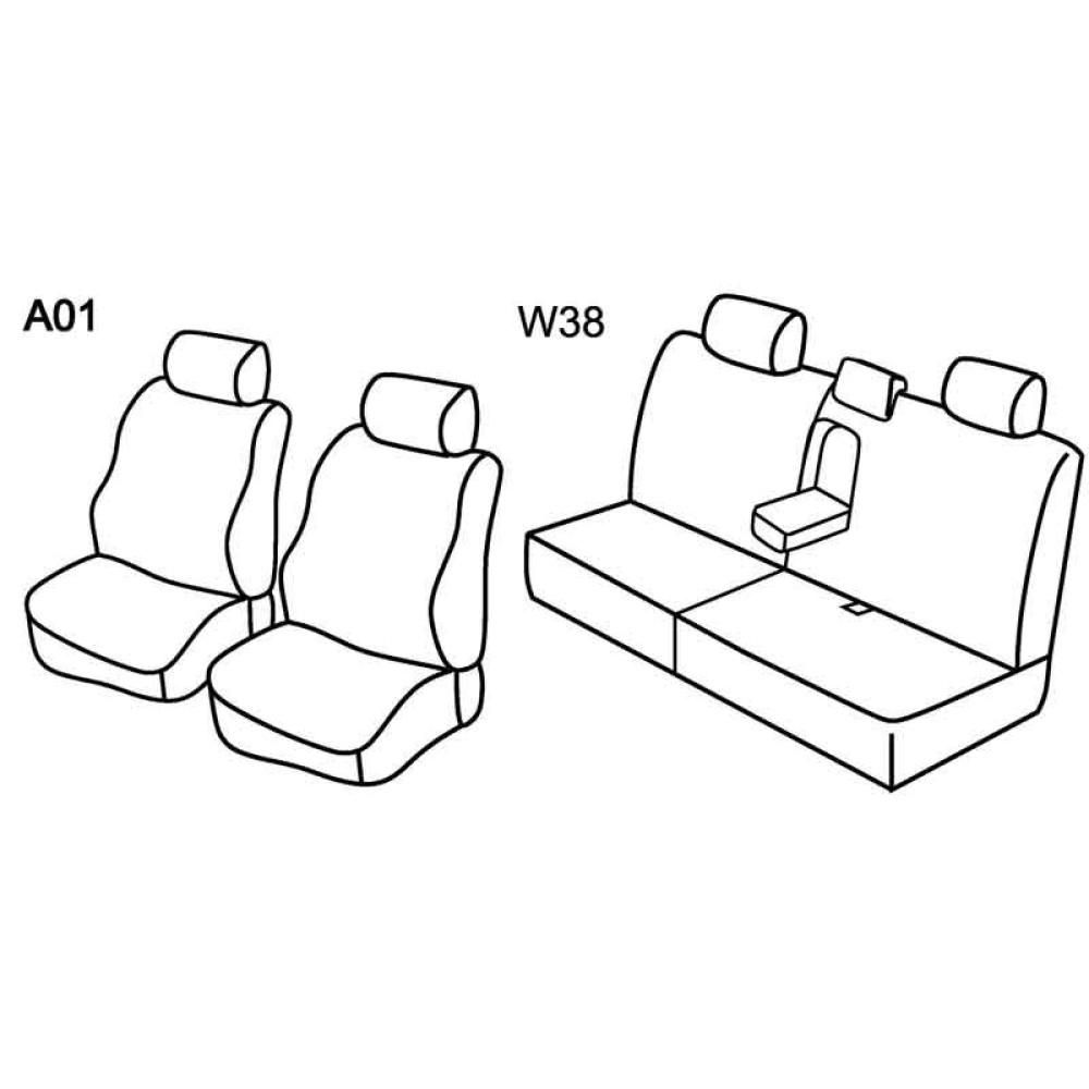 Car seat covers *HARMONY* TOYOTA LAND CRUISER 120 (2002-2009)